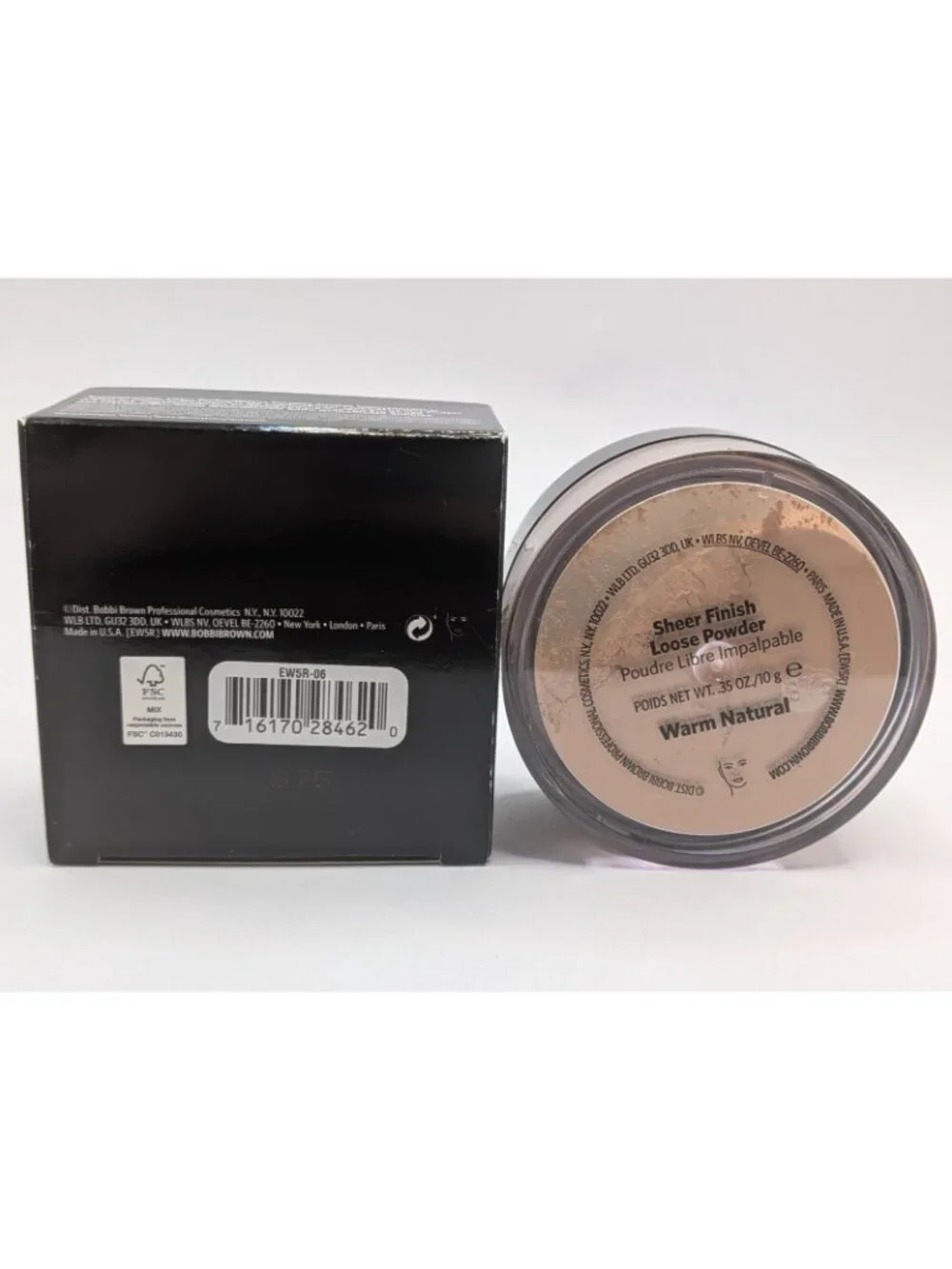 Bobbi Brown Sheer Finish Loose Powder Warm Natural  0.35 oz/10g Full Size